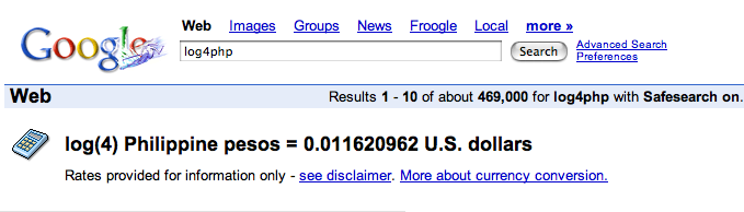 log4php volgens google